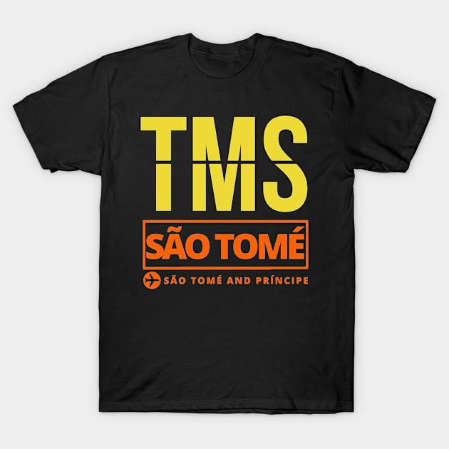 TMS - São Tomé airport code T-Shirt by Luso Store